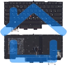 Клавиатура для ноутбука Lenovo ThinkPad X1 carbon Gen 5 2017 черная с подсветкой