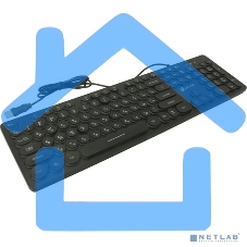 Клавиатура Oklick 420MRL черный USB slim Multimedia LED