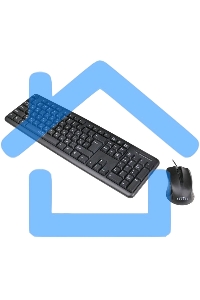 Комплект клавиатура + мышь Oklick 600M черный USB