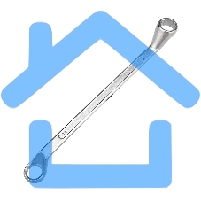 Ключ накидной коленчатый Rexant 14х15 мм, хром