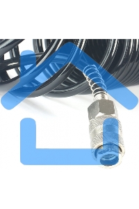 Шланг спиральный для пневмоинструмента PATRIOT PU 206x8мм полиамид быстросъем.