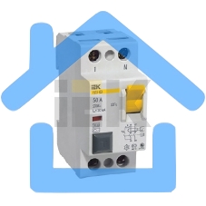 Выключатель дифференциального тока (УЗО) 2п 32А 100мА тип AC ВД1-63 ИЭК MDV10-2-032-100