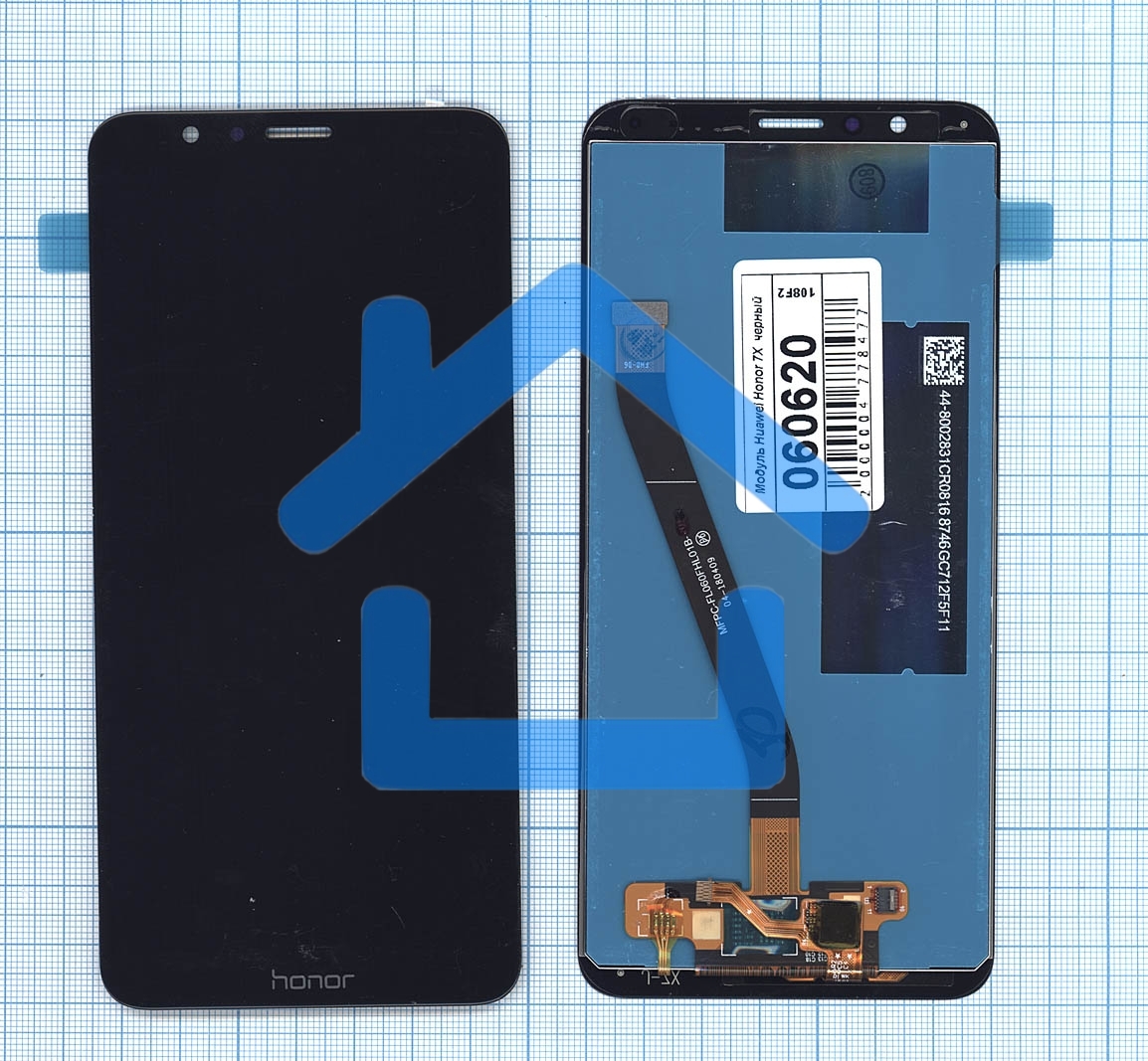 Дисплей для Huawei Honor 7X черный