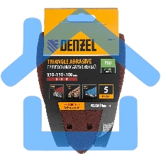 Треугольник абразивный Denzel на ворc. подложке под 