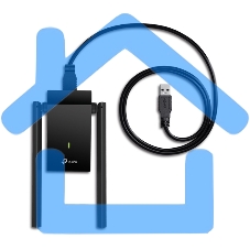 Адаптер TP-Link AC1300Mbps Dual-band High-Gain wireless USB adapter, 867Mbps at 5G and 400Mbps at 2.4G, two high gain antennas, USB 3.0, USB extension cable, support wave 2 MU-MIMO, full compatible with Windows and macOS.