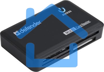 Кардридер DefenderOPTIMUS, до 4 типов карт одновременно + кабель USB 2.0 A(M) - MiniB (M) длина 1 м.