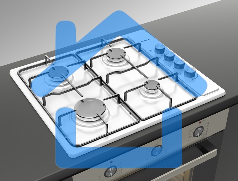 Газовая варочная панель Darina T1 BGM 341 11 W белый