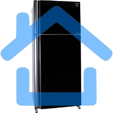 Холодильник Sharp SJXP59PGRD темно-красный двухкамерный 430/148 л морозилка сверху