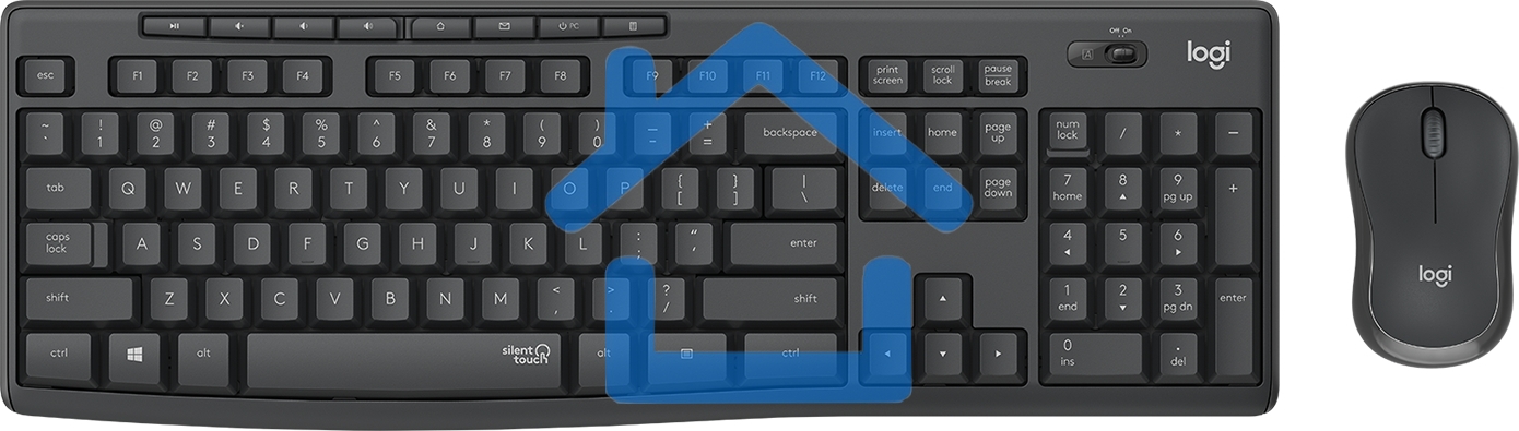 Комплект клавиатура + Мышь Беспроводная Logitech MK295 Silent Wireless Combo