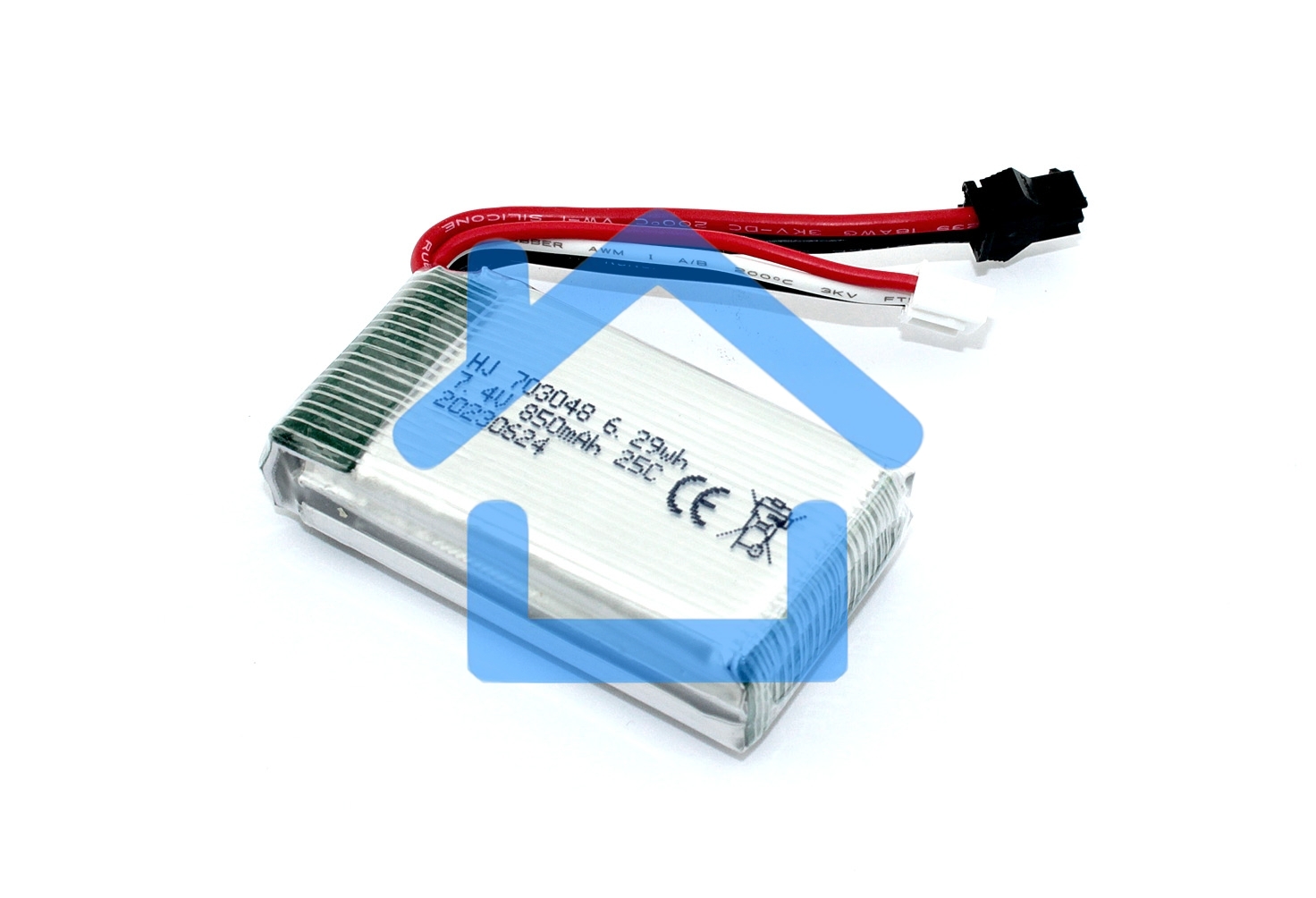 Аккумулятор Li-Pol 7.4v 703048 850mah SM