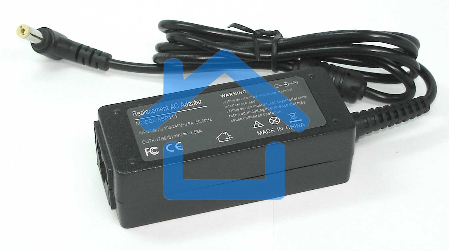 Блок питания (сетевой адаптер) для ноутбуков Delta 19V 1.58A 5.5x1.7, REPLACEMENT