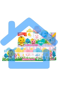 Точилка для карандашей ручная Deli ER01300, 1 отверстие, пластик, ассорти, дисплей