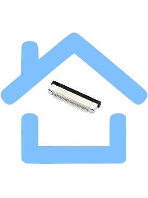 Разъем FPC Half Coverage Bottom Contact 0.5K-BX-28PWB 28 pin высота 2мм шаг 0,5мм