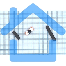 Комплект боковых кнопок для Apple IPad 2 черный