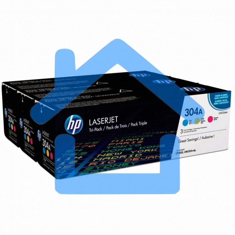 Картридж лазерный комплект HP CF372AM голубой/пурпурный/желтый для Color Laser Jet CP2025, CM2320mfp (3 х 2800)