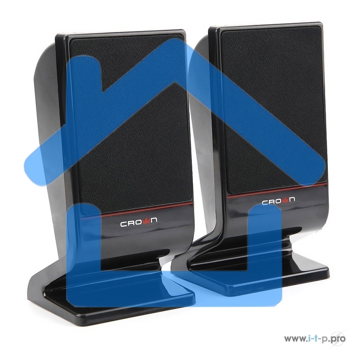 Акустическая система CROWN CMS-601 (USB, 6W; управление громкостью, разъем для наушников, кнопка включения, Длина кабеля между колонками 1м;Длина аудио-кабеля и питания 2м.)