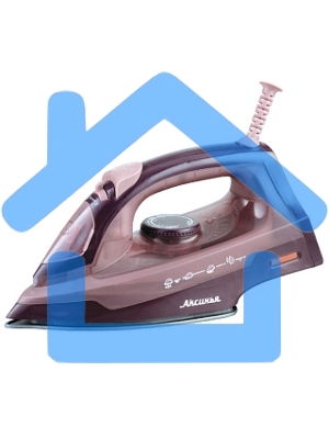 Утюг Delta Аксинья КС-3004 бежево-коричневый