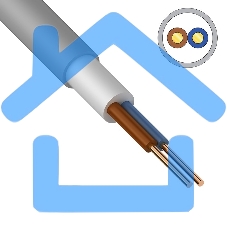 Кабель силовой медный NUM-O 2x1,5 мм² 100 м ГОСТ 31996-2012, ТУ 3520-015-38229892-2015