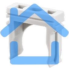 Крепеж-клипса для труб, Ø32 мм, серая, 100 шт./уп.