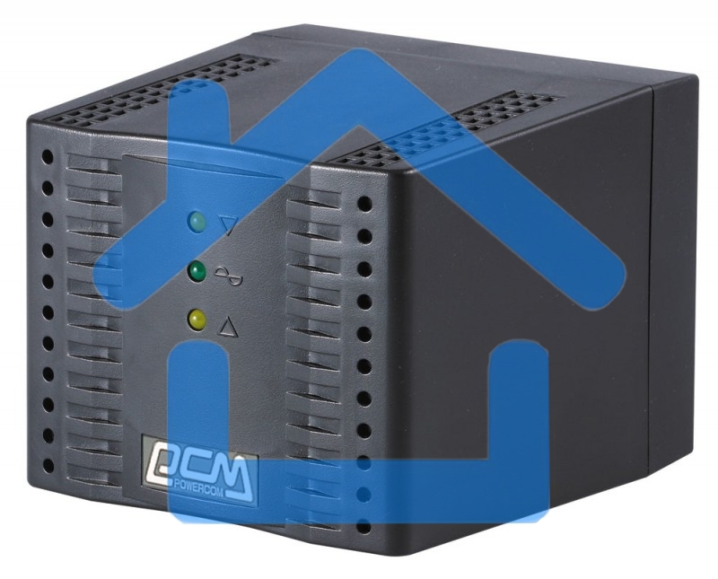 Стабилизатор напряжения Powercom TCA-1200 600Вт 1200ВА черный