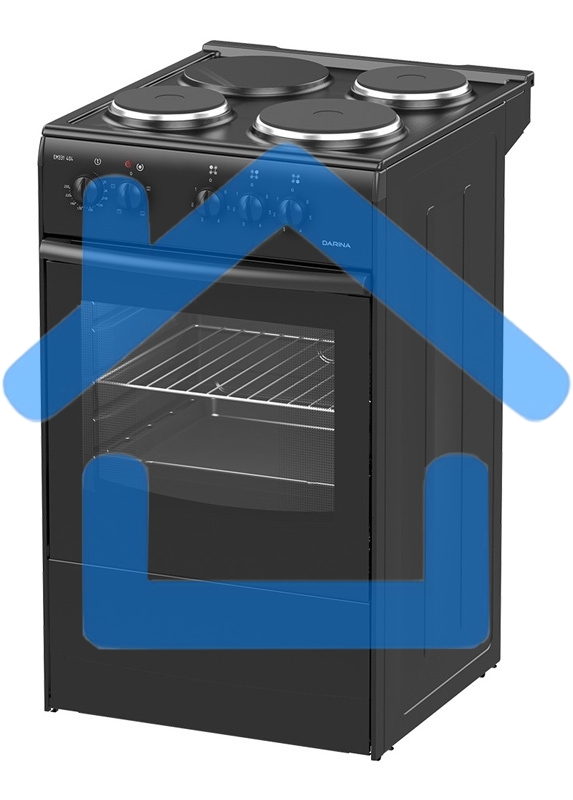 Плита электрическая Darina S EM 331 404 At антрацит/черный, конфорок 3 шт, духовка 50 л, 50 см x 85 см x 56 см