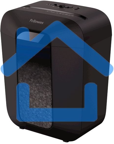 Шредер Fellowes PowerShred LX41 черный (секр.P-4)/перекрестный/8лист./17лтр./скрепки/скобы/пл.карты