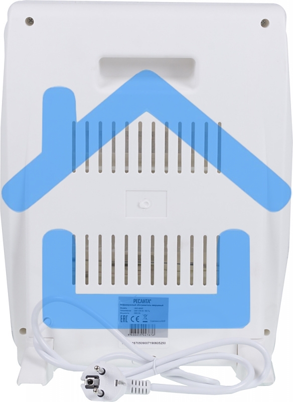 Обогреватель инфракрасный Ресанта ИКО-800Л, белый, кварцевый, 800 Вт, 8 м2 (67/5/9)