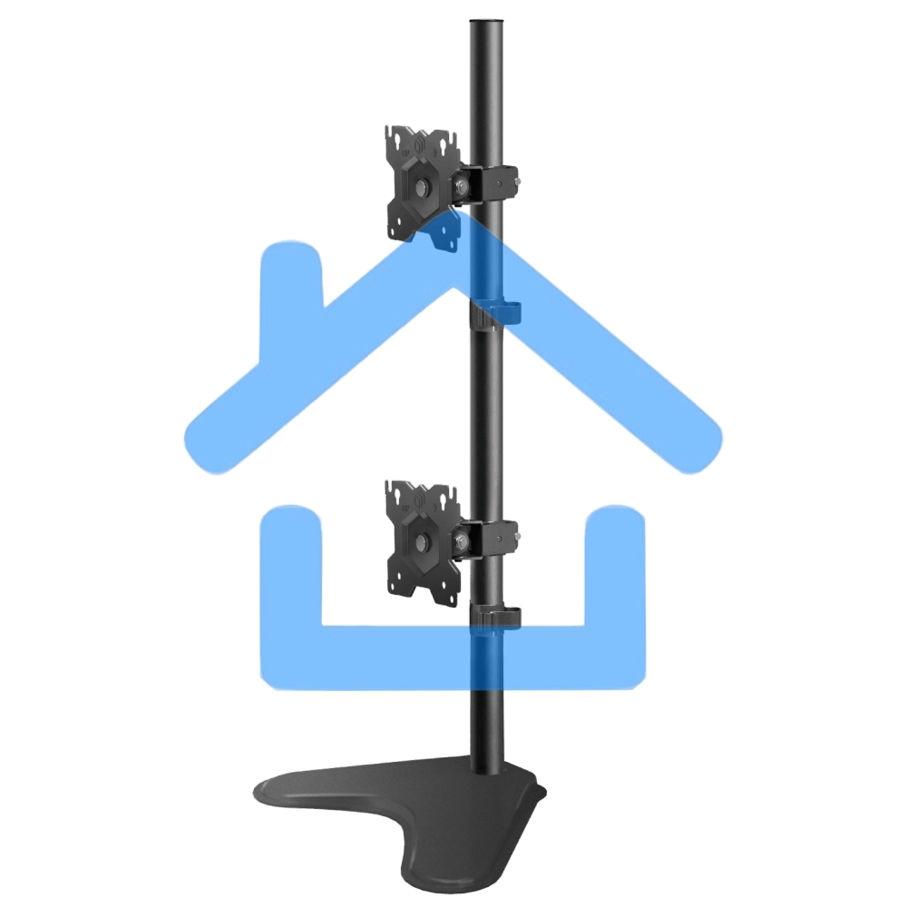 Кронштейн ONKRON D208FS для двух мониторов 13