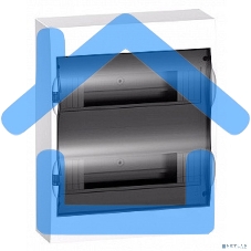 Бокс ОП EASY9 навесн. с прозрачной дверью 2ряда 24мод. SchE EZ9E212S2SRU