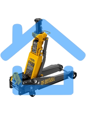 Домкрат гидравлический подкатной Denzel 2/3 т, 98-770 мм, быстрый подъем, низ. подхват, проф, SUV 51270