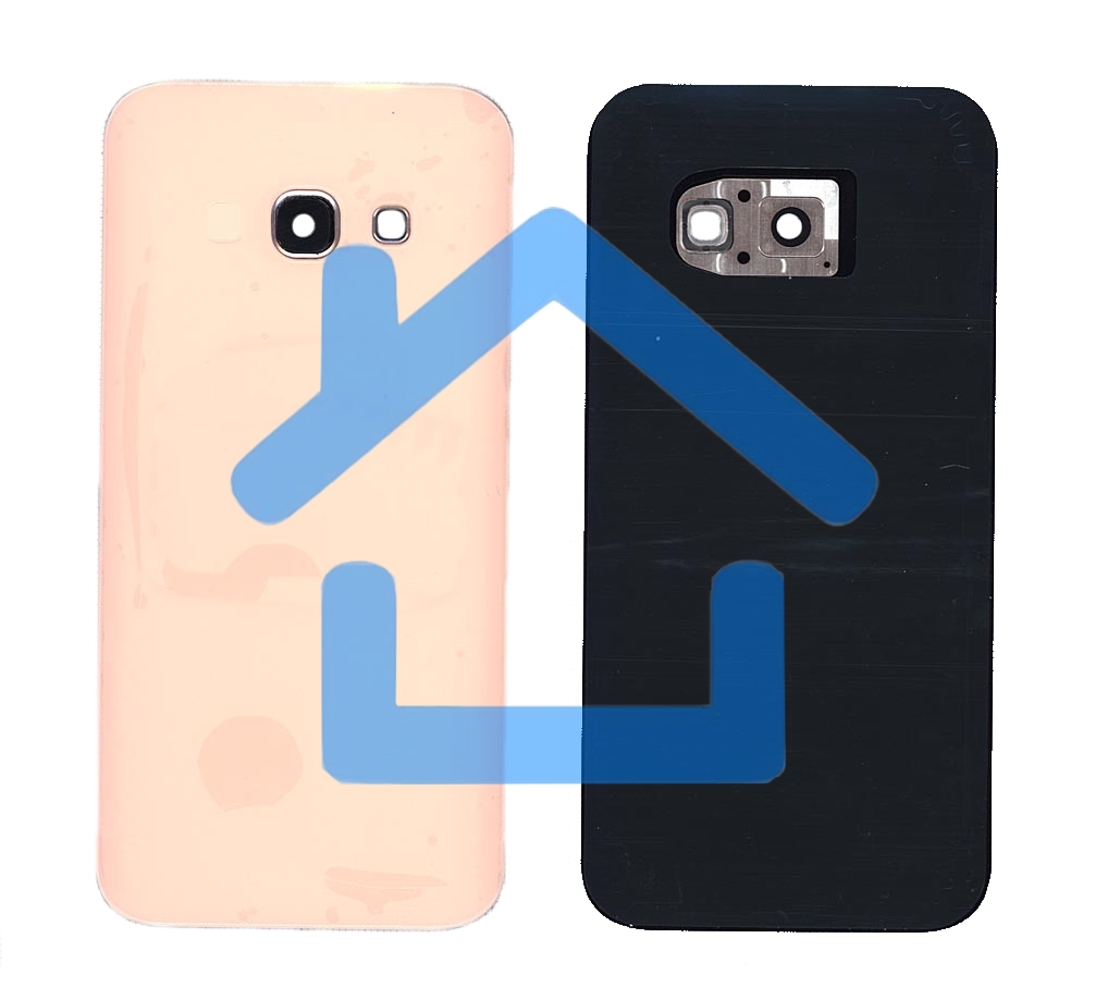 Задняя крышка для Samsung A320 Galaxy A3 (2017) розовая