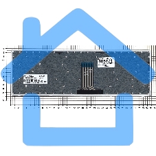 Клавиатура для ноутбука Lenovo IdeaPad U510 Z710 черная с серебристой рамкой