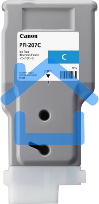 Картридж струйный Canon PFI-207 C голубой для для iPF680/685/780/785 300ml (8790B001)