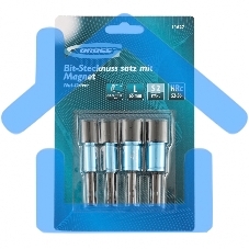 Набор головок GROSS 11627торцевых 8.10 12.13мм магнит. nut-driver s2 Набор головок GROSS 11627торцевых 8.10 12.13мм магнит. nut-driver s2