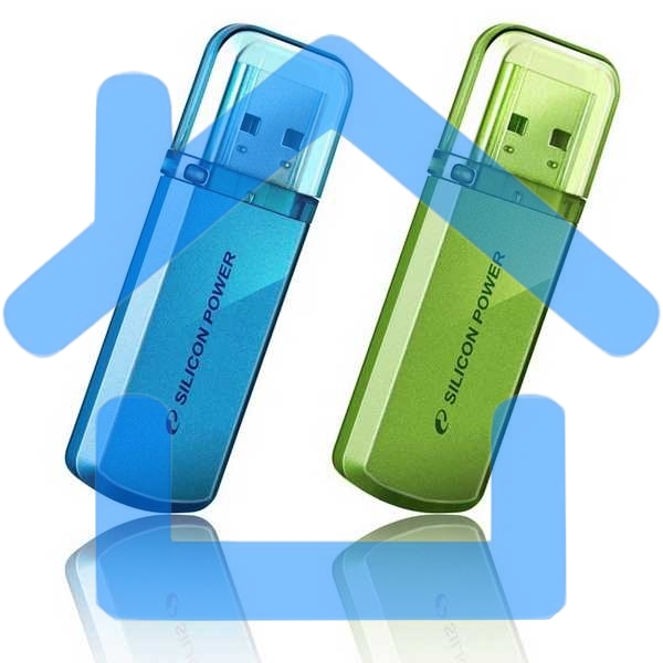 Флешка USB Silicon Power R/W 32 Gb Helios 101 SP032 Gb,UF2101V1N USB 2.0 зеленый