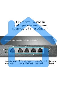 Роутер TP-Link SafeStream ER605 10/100/1000BASE-TX черный