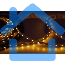 Лента светодиодная открытая, 8 мм, IP23, SMD 2835, 60 LED/m, 12 V, цвет свечения желтый