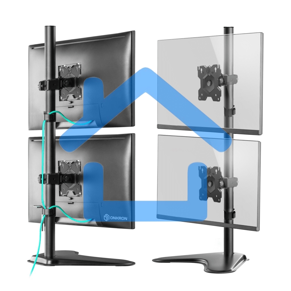 Кронштейн ONKRON D208FS для двух мониторов 13