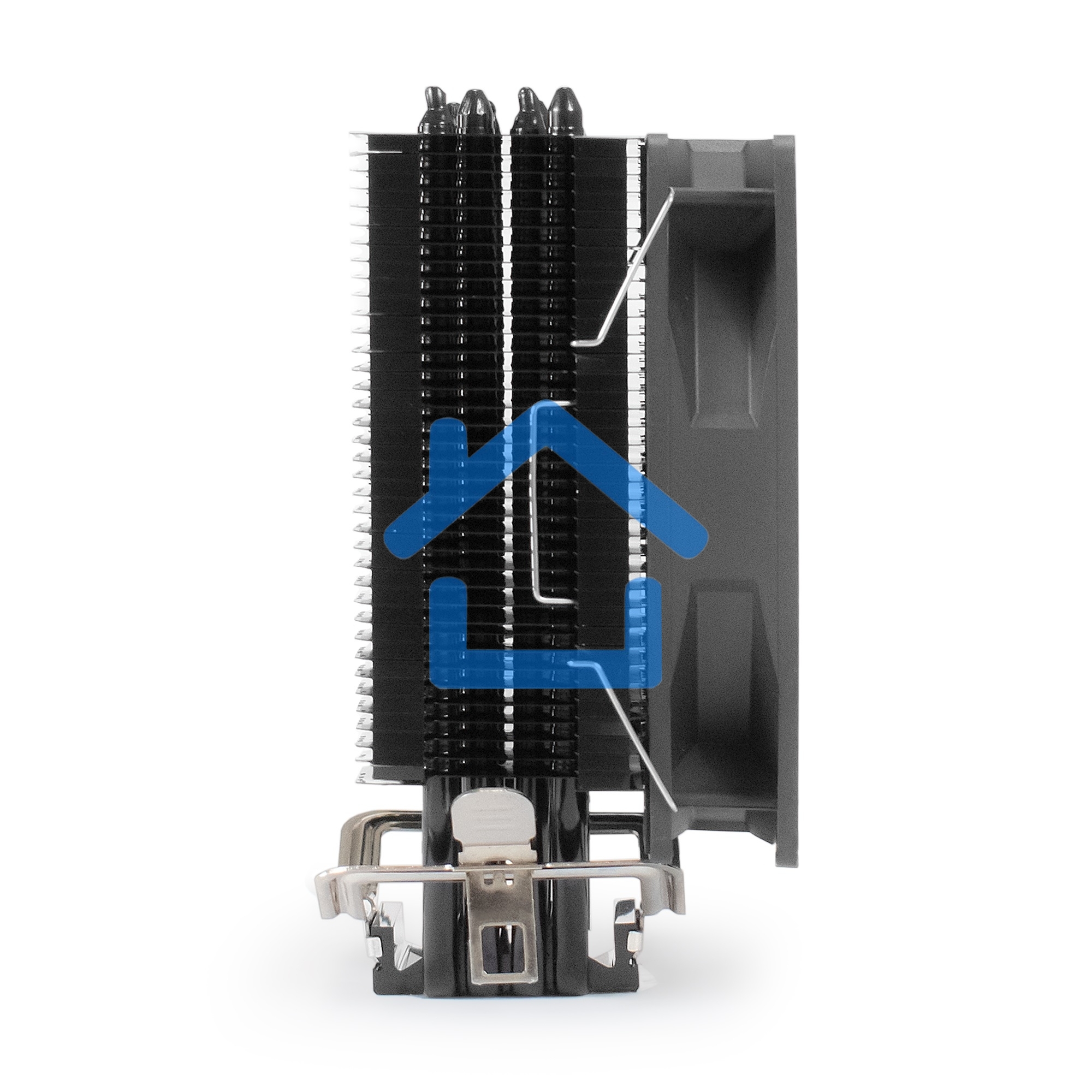 Кулер для процессора ExeGate Dark Magic EE400XL-PWM.ARGB серебристый, 120 мм, алюминий/медь, 2400 об/мин, 37 дБ, 4 pin, 125 Вт, 155 мм