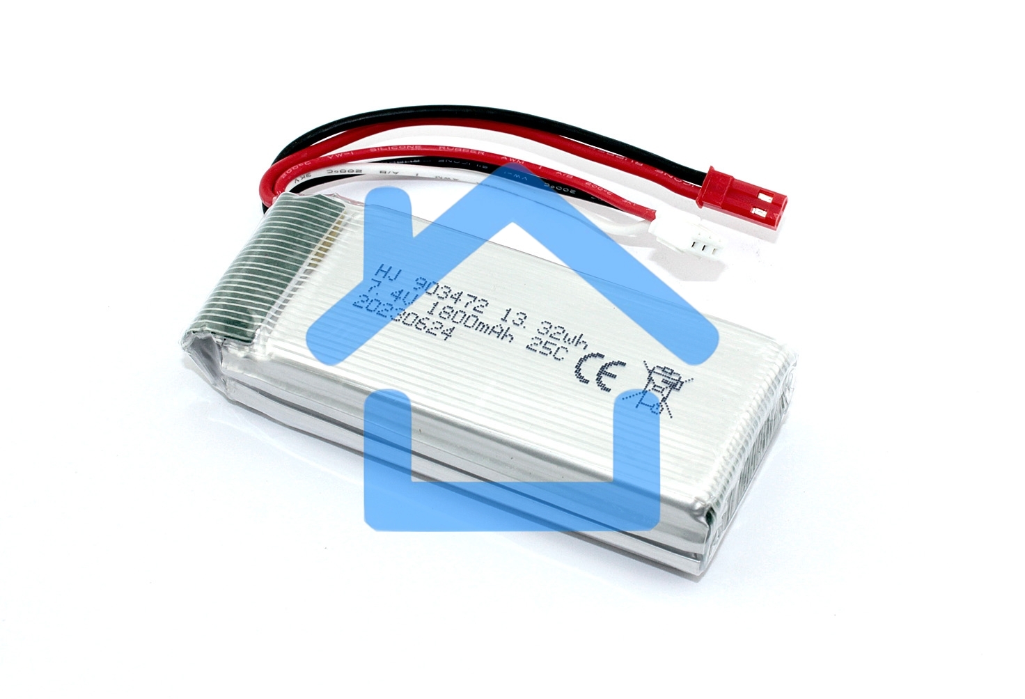 Аккумулятор Li-Pol 7.4V 903472 1800mAh JST
