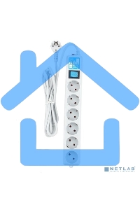 Фильтр-удлинитель PowerCube PRO (SPL(5+1)-16B-P-3M) 3.0 м, LC контур - подавление В/Ч помех, 16А/3,5кВт