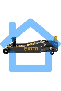 Домкрат гидравлический подкатной Denzel 2/3 т, 98-770 мм, быстрый подъем, низ. подхват, проф, SUV 51270