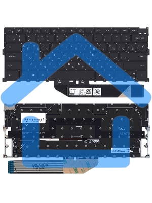 Клавиатура для ноутбука Dell XPS 13 9300 9310 9400 черная с подсветкой