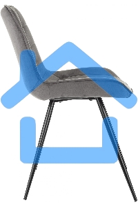 Стул для дома Бюрократ CH-K2_2 комплект 2шт т.серый Holland 18 металл черный на ножках (CH-K2_1/HL18_2)