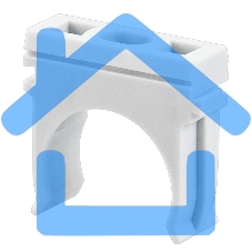 Крепеж-клипса для труб Rexant, Ø25 мм, серый, 100 шт./уп.