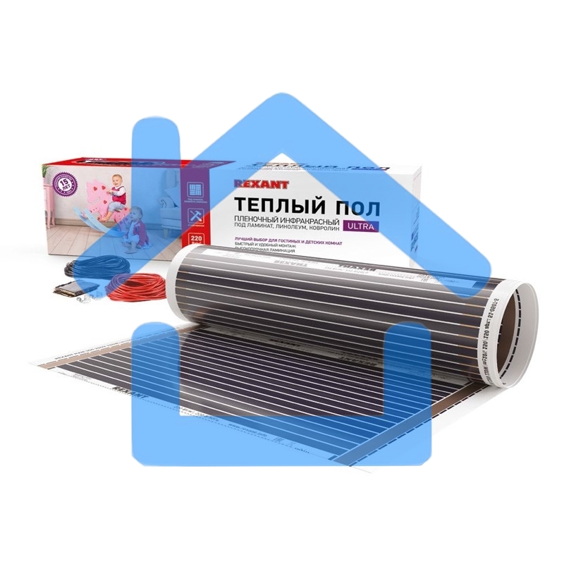 Пленочный теплый пол Rexant Ultra RXM 2209 м2 / 0,5 х 18 м/ 1980Вт