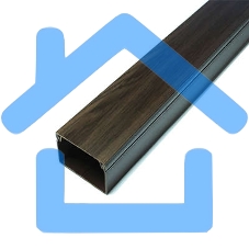 Кабель-канал 40х25 L2000 пластик с двойным замком венге УралПак КК-4840025-032