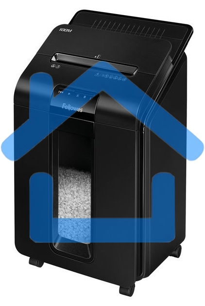 Шредер Fellowes AutoMax 100M (секр.P-4)/фрагменты/100лист./23лтр./скрепки/скобы/пл.карты