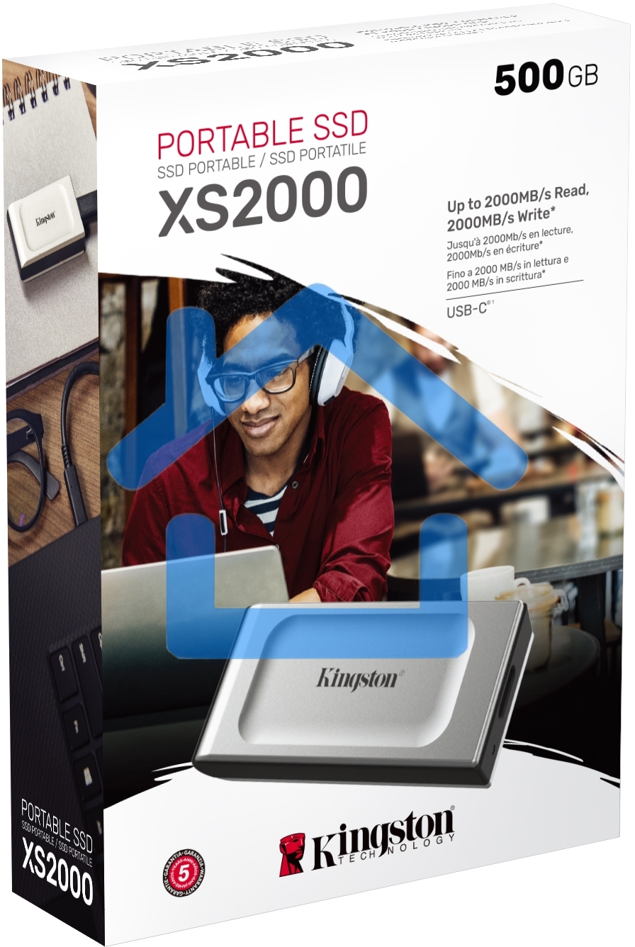 Портативный твердотельный накопитель Kingston 500GB Portable SSD XS2000