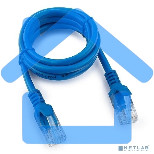 Патч-корд UTP Cablexpert кат.5e, 1м, литой, многожильный (синий)